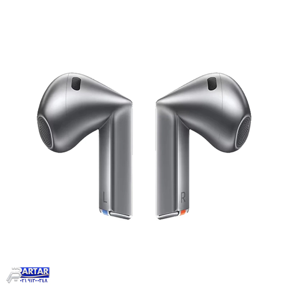 هدفون بلوتوثی سامسونگ مدل Galaxy Buds3 با نویز کنسلینگ فعال (ANC)، نویز کنسلینگ میکروفون (ENC)، درگاه شارژ USB Type-C، با قابلیت اتصال به چند دستگاه، دارای قابلیت صدای 360 درجه، Galaxy AI، میکروفون سه گانه، پشتیبانی از فرمان لمسی، ضد آب و گرد و غبار